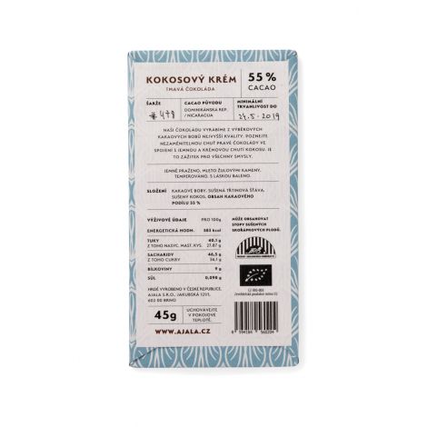 Čokolada Ajala Coco Cream 55%