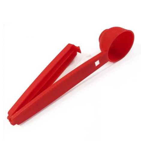 Merilna skodelica za kavo s sponko, plastična