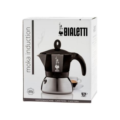 Bialetti Moka Moka Indukcija 3 skodelice črna