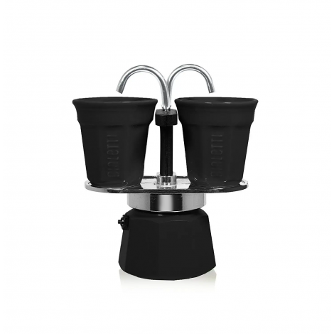 Darilni set Bialetti Mini Express 2 skodelici črna