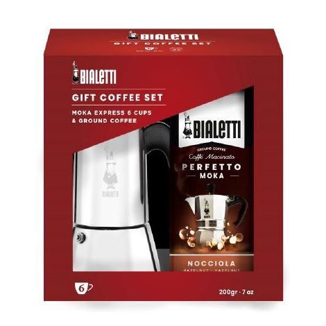 Bialetti Venus 6, indukcija + kava (darilni paket)
