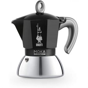 Bialetti Moka Induction za 2 skodelici, črna – ODPRTA EMBALAŽA / POPUST