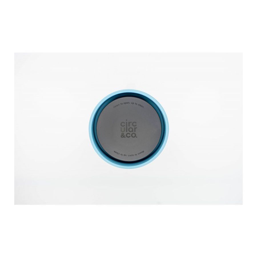 Okrogla skodelica (rCup) črna in modra 227ml