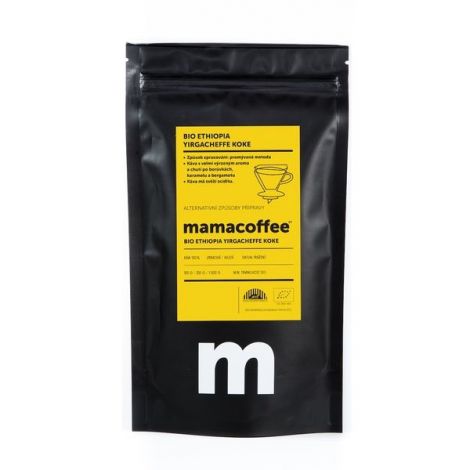 Mamacoffee BIO Etiopija Yirgacheffe Koke 100g