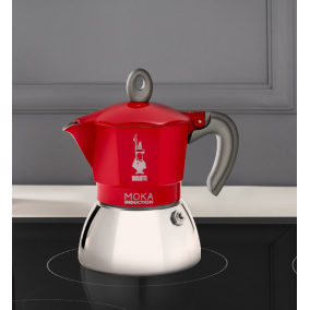 Bialetti Moka Induction 4 skodelice rdeča 2