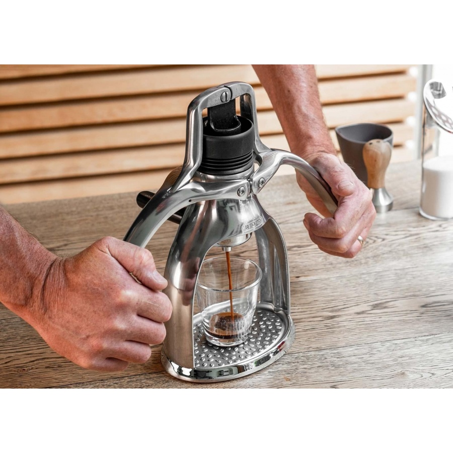 Aparat za kavo ROK espressogc srebrn