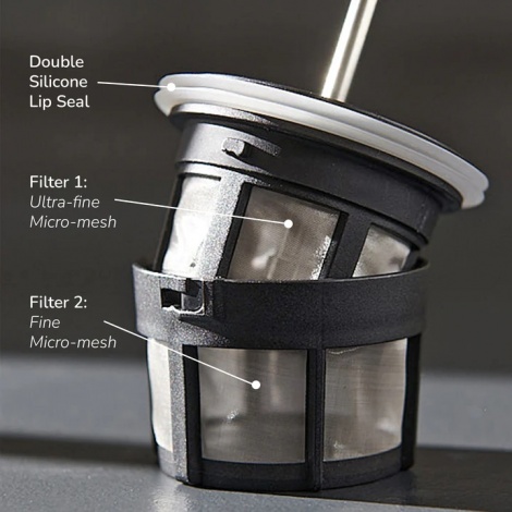 Frenchpress Espro P1 Travel Press 300ml srebrn