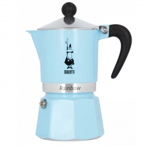 Bialetti Rainbow 3 modra moka posoda