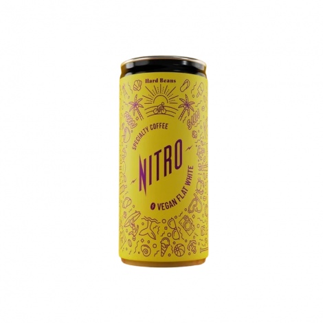 Trdi fižol NITRO - VEGAN FLAT WHITE 200 ml