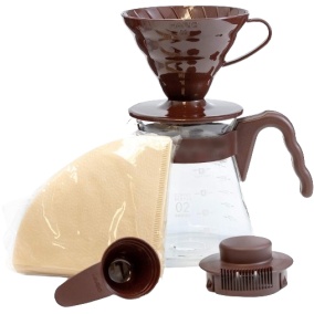 Komplet za prelivanje Hario V60 brown (VCSD-02CBR)