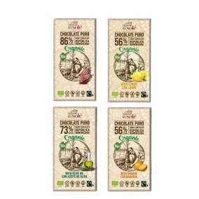 Zestaw upominkowy organicznych czekoladek 4 szt.