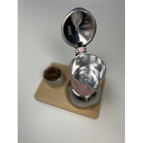 Bialetti Moka Indukcijska fiameta - 2 skodelici roza NOVO