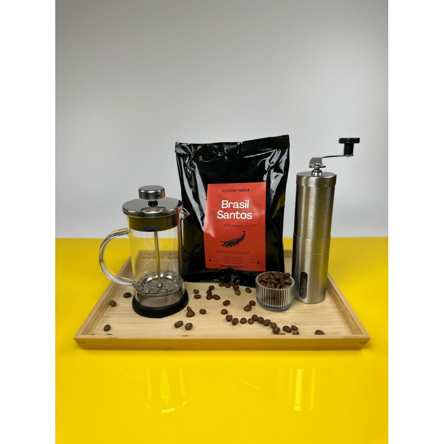 Francoski paket - mlinček, frenchpress in kava