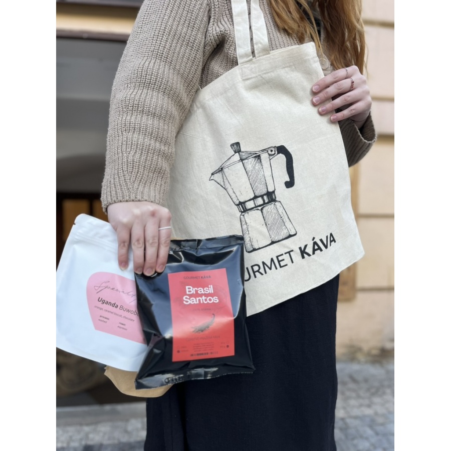Vrečka iz platna - čajnik mokka