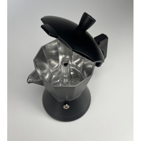 Kaffia črni Kafetiera Moka Pot 6 skodelic