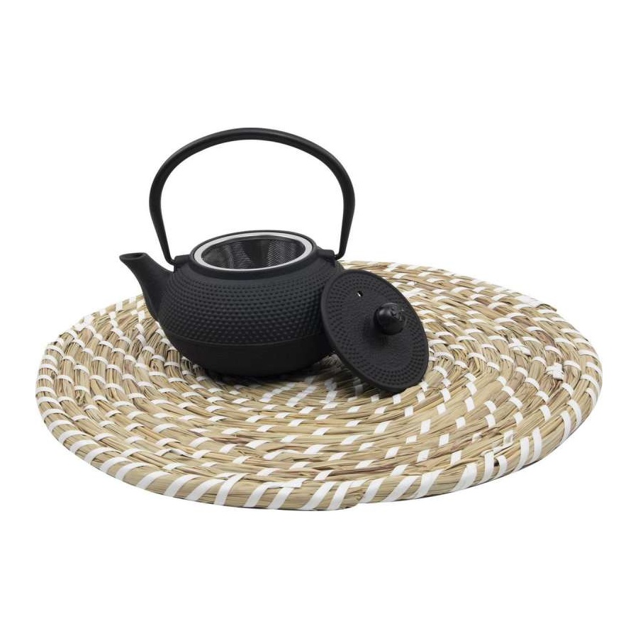 Čajnik iz litega železa 850ml črn