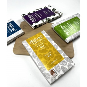 Čokolada Mešana čokolada, bela čokolada z vanilijo, 40% 2