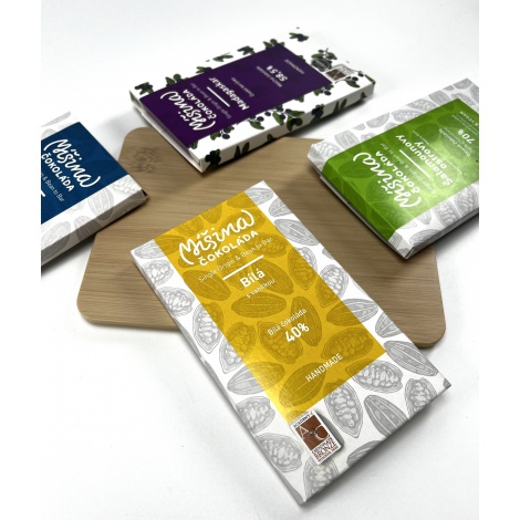 Čokolada Mešana čokolada, bela čokolada z vanilijo, 40%