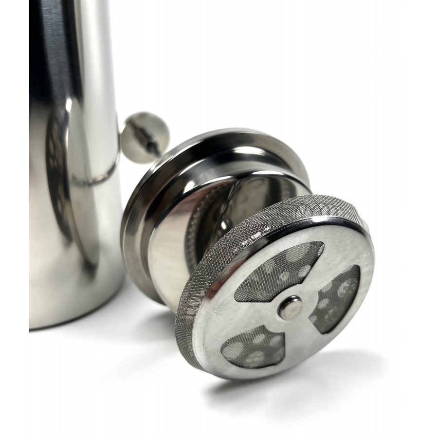 Frenchpress iz nerjavečega jekla 600ml Kaffia - srebrn