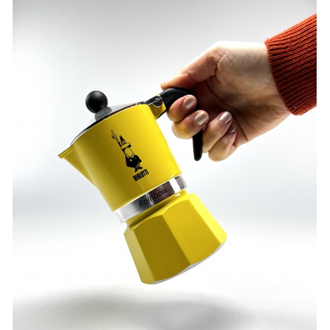 Bialetti Rainbow 3 rumena moka posoda
