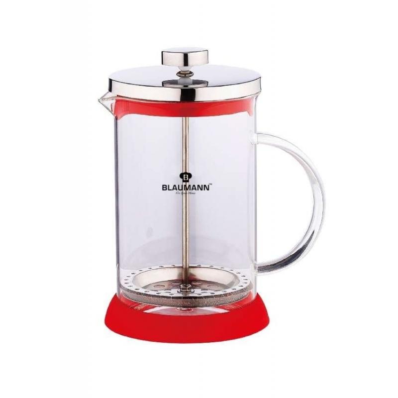 Frenchpress 350ml červený nerez