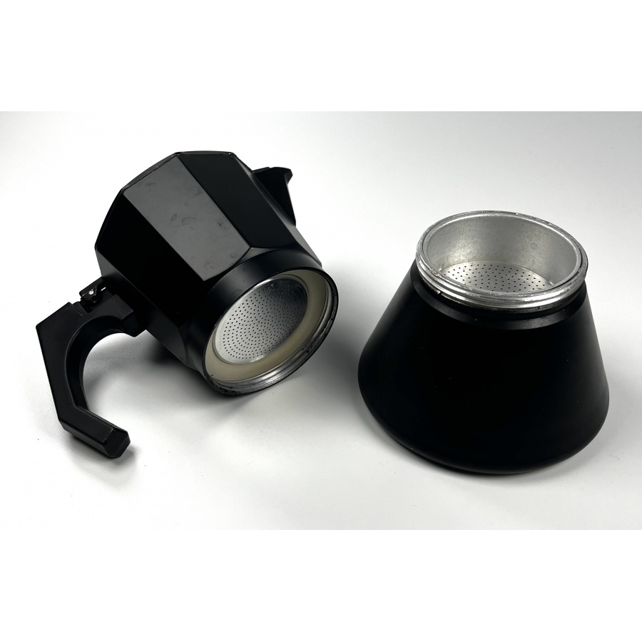 Moka kotliček Kaffia Black 6 skodelic - UPORABLJEN / POPUST