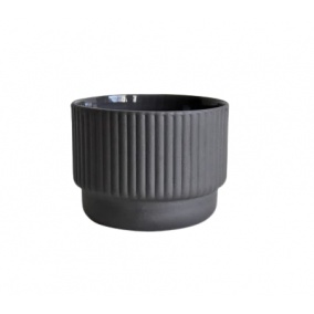 Skodelica za kapučino Kaffia Style 230 ml - temno siva