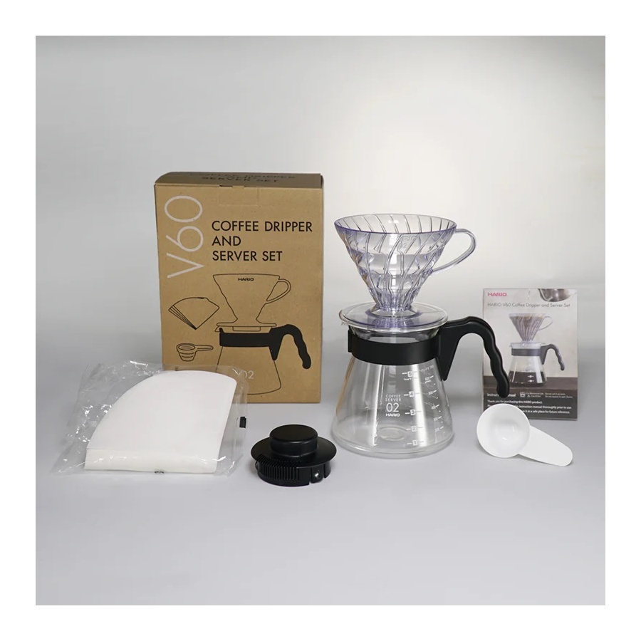 Hario V60 Pour Over Craft - črn (VCND-02B-EX)