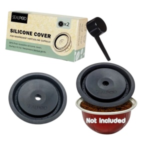2x nadomestna kapica Sealpod za kapsule Nespresso VertuoLine® in Vertuo®. 2