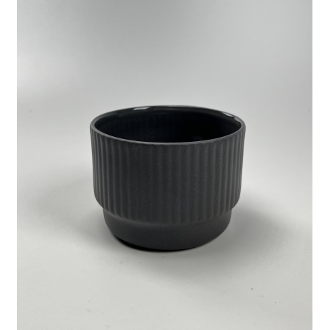 Skodelica za kapučino Kaffia Style 230 ml - temno siva