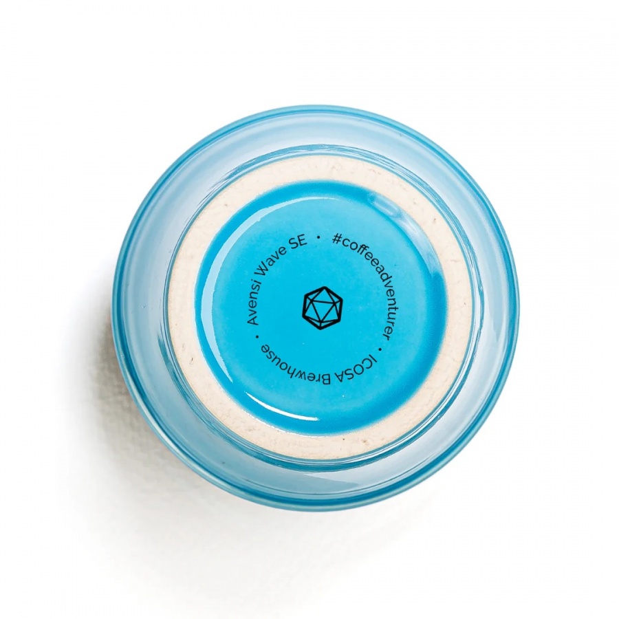 Icosa Avensi Wave Keramična skodelica AERESSO Atlantis Blue 180 ml