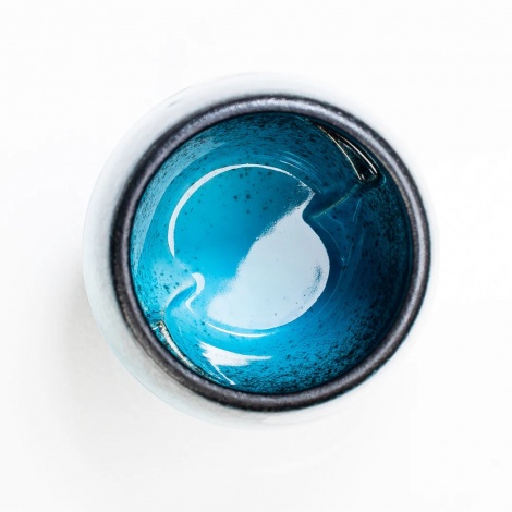 Icosa Avensi Wave Keramična skodelica AERESSO Atlantis Blue 180 ml
