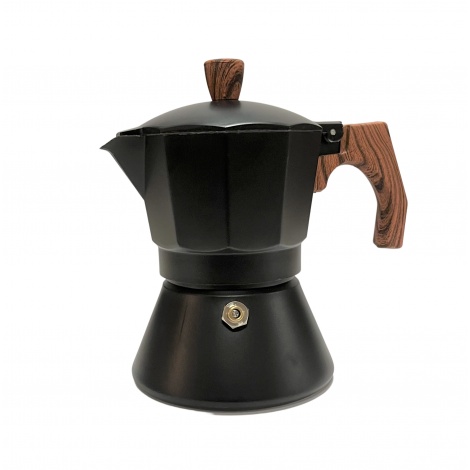 Moka lonček Kaffia Black 3 skodelice - UPORABLJEN/RAZVELJAVLJEN