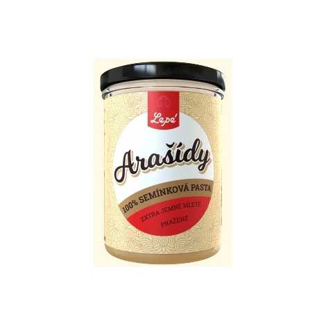 Lepé arašidova pasta / maslo 100 % 400 g – fino mleta, brez glutena in palmovega olja