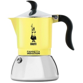 Bialetti Moka Indukcijska fiameta - 2 skodelici rumena NOVO