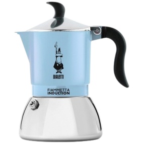 Bialetti Moka Indukcijska fiameta - 2 skodelici svetlo modra NOVO