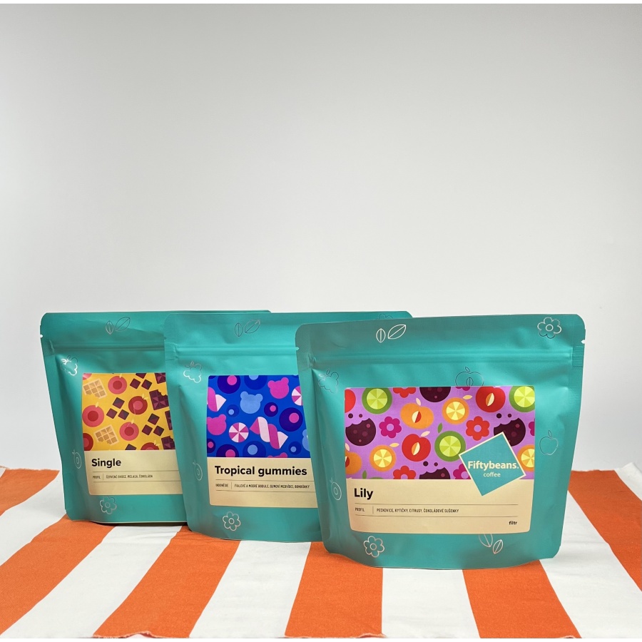 Fiftybeans Indonezija Tropical gumijasti bomboni 200g