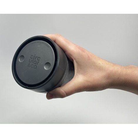 Okrogla skodelica (rcup) Siva in črnila črna 227 ml