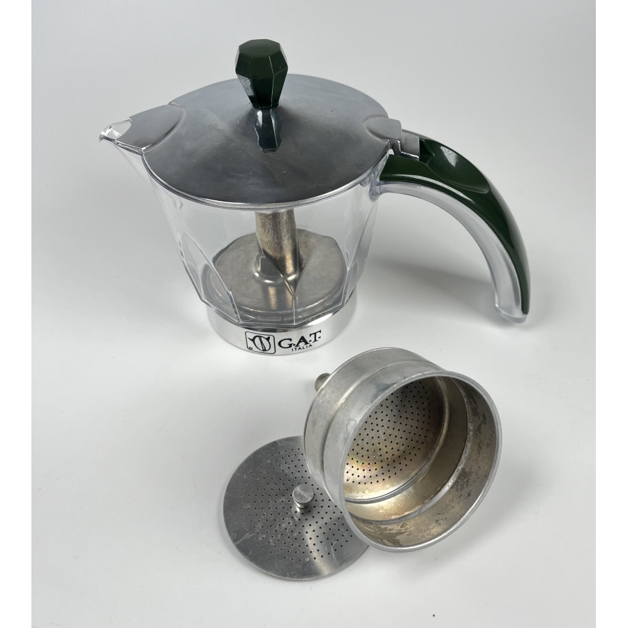 G.A.T. Vintage 4-6 električni moka kuhalnik zelene barve - UPORABLJEN/DISCOUNTED