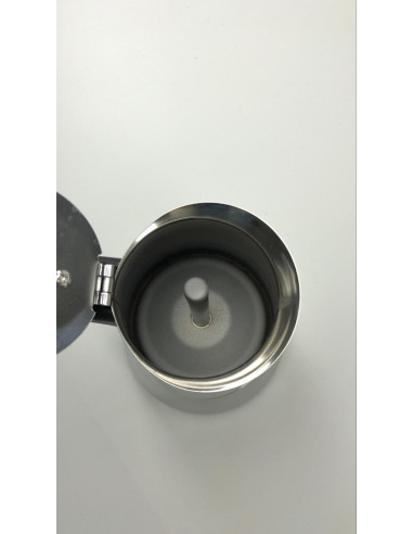 Moka lonec Kaffia 6 skodelic iz nerjavečega jekla - rabljen/levi