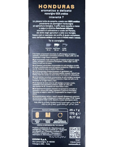 E.S.E. podi Covim Honduras 100% Arabica, 25 obrokov