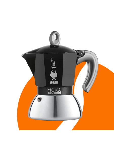 Bialetti Moka Indukcija 4 skodelice črna NOVO
