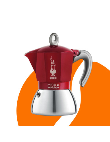 Bialetti Moka Indukcija 2 skodelici rdeča NOVO