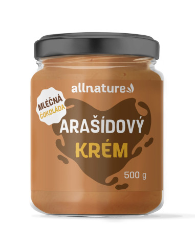 Allnature Arašidovo maslo z mlečno čokolado 500 g