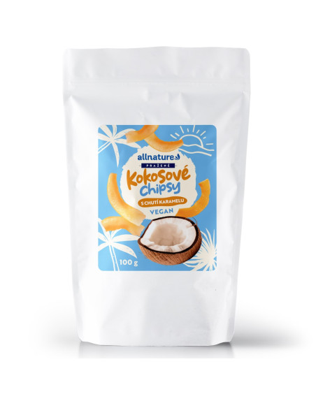 Allnature Karamelni kokosovi čips 100 g