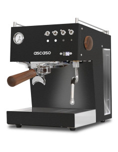 Aparat za espresso Ascaso Steel UNO PID, črn s lesnimi elementi 2