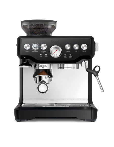 Sage The Barista Express Deep Black BES875BTR vzvodni kavni aparat z ročico in mlinčkom