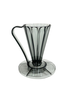 Cafec Flower Deep 27 plastični dripper, črn