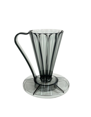 Cafec Flower Deep 27 plastični dripper, črn