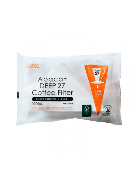 Papirnati filtri Cafec Abaca+ Deep 27, velikost 01, 100 kosov